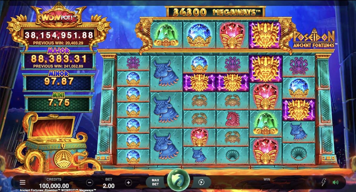 Ancient Fortunes: Poseidon Megaways WOWPot by Games Global