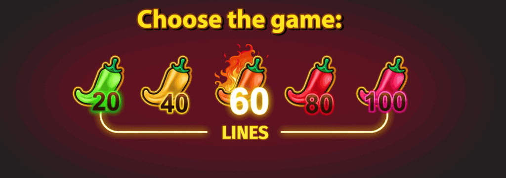 Burning Chilli X BGaming líneas 