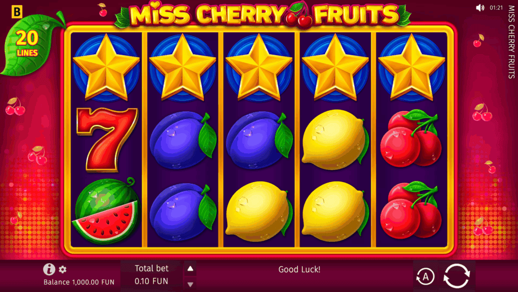 Jugar gratis Miss Cherry Fruits